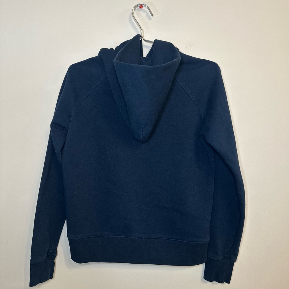 Fruit of the Loom Crafted Comfort Fleece Lined Hoodie Navy Blue Size S - Picture 2 of 8